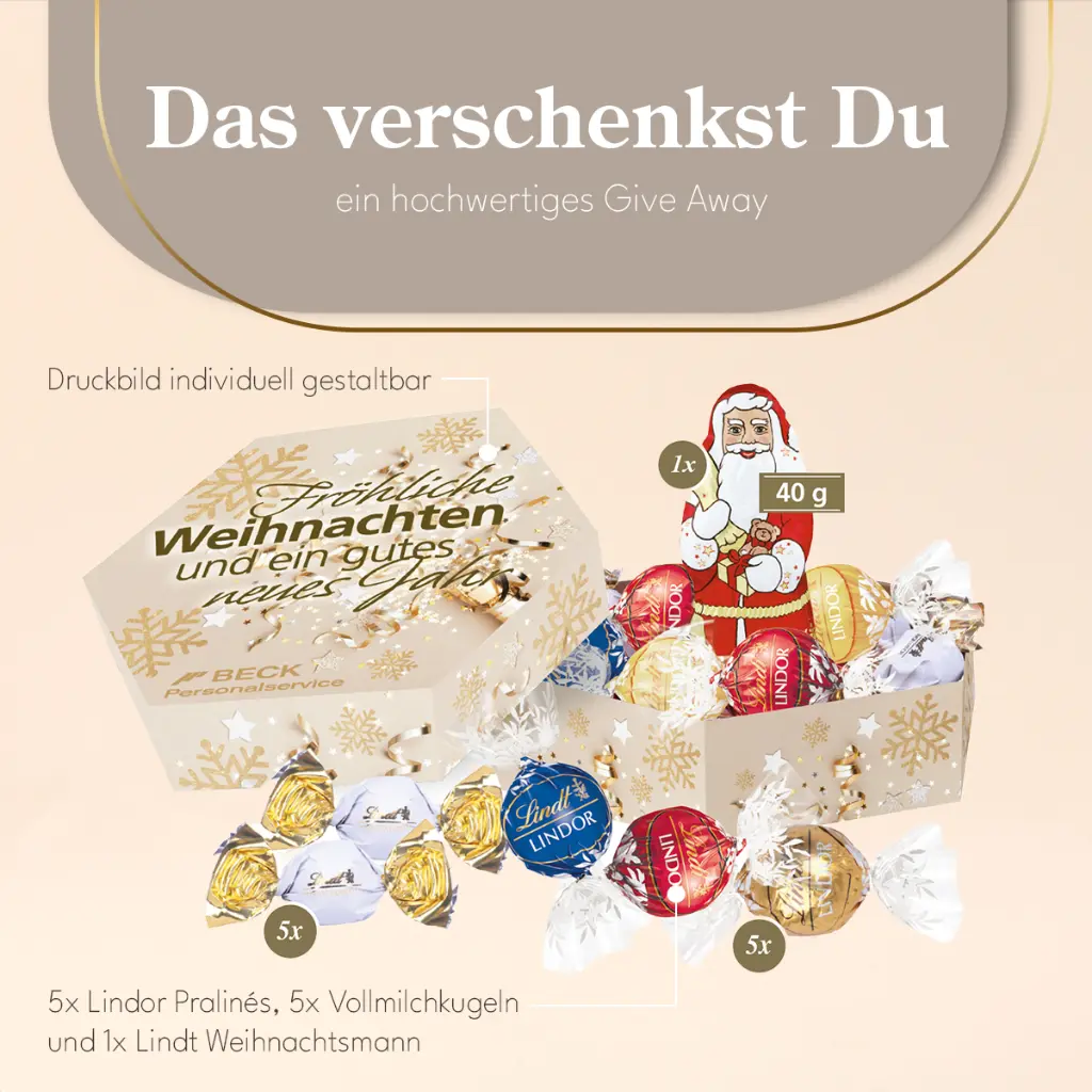 Süße Präsentbox Weihnachten Maxi