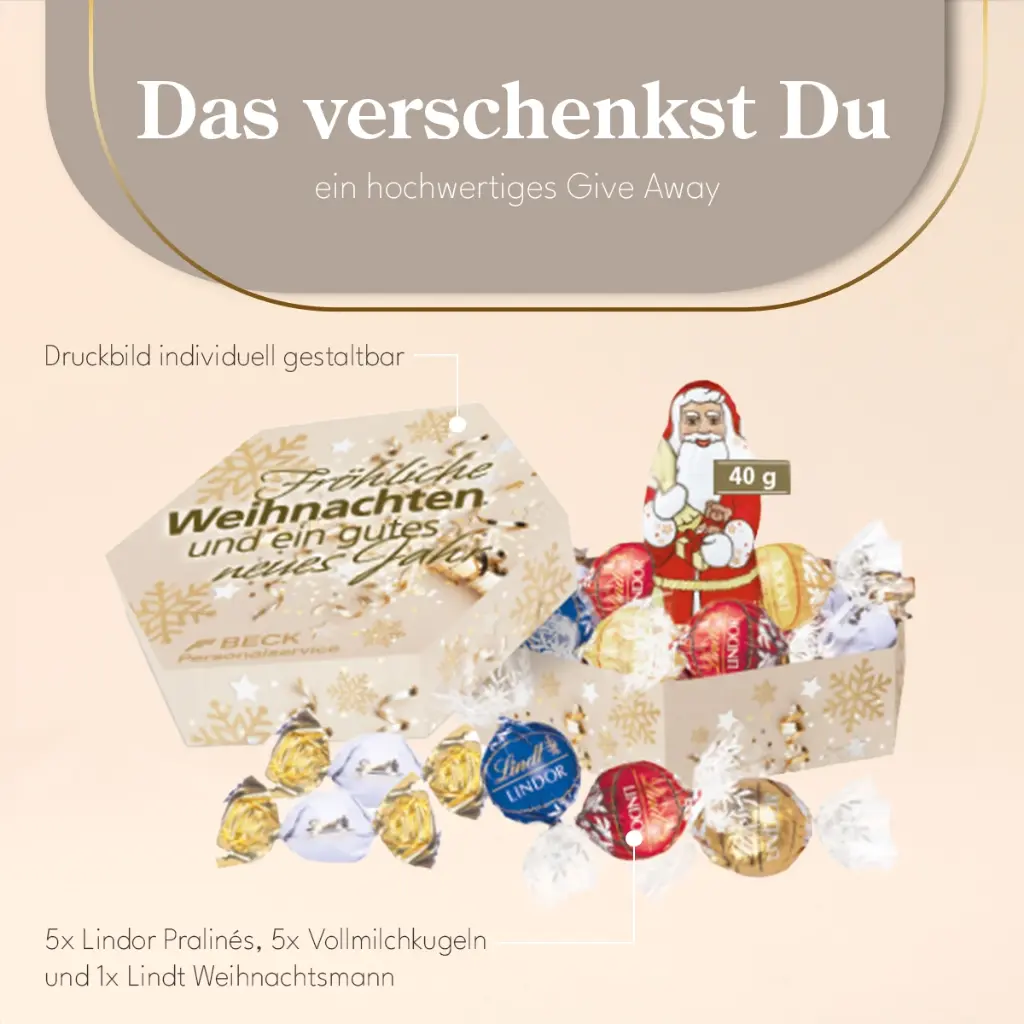 Süße Präsentbox Weihnachten Maxi