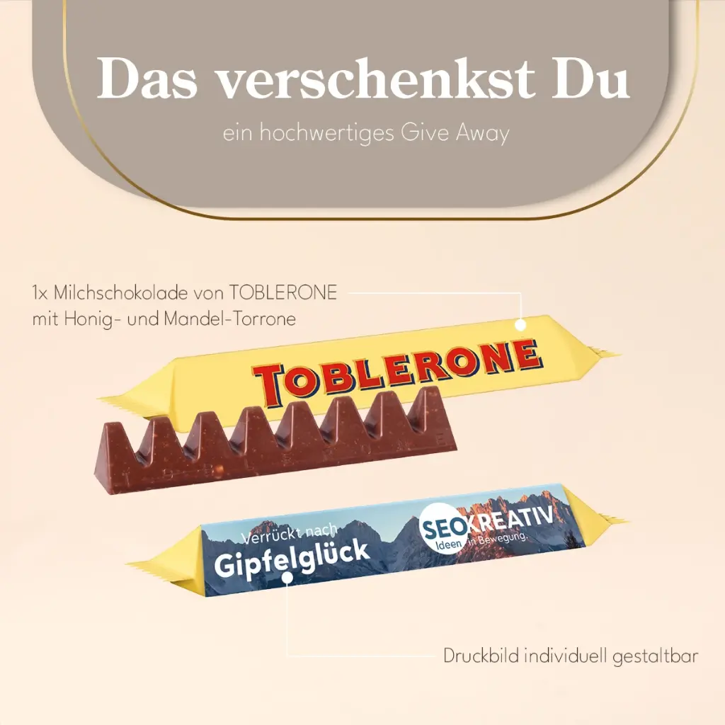TOBLERONE Riegel im Werbeschuber, 35 g