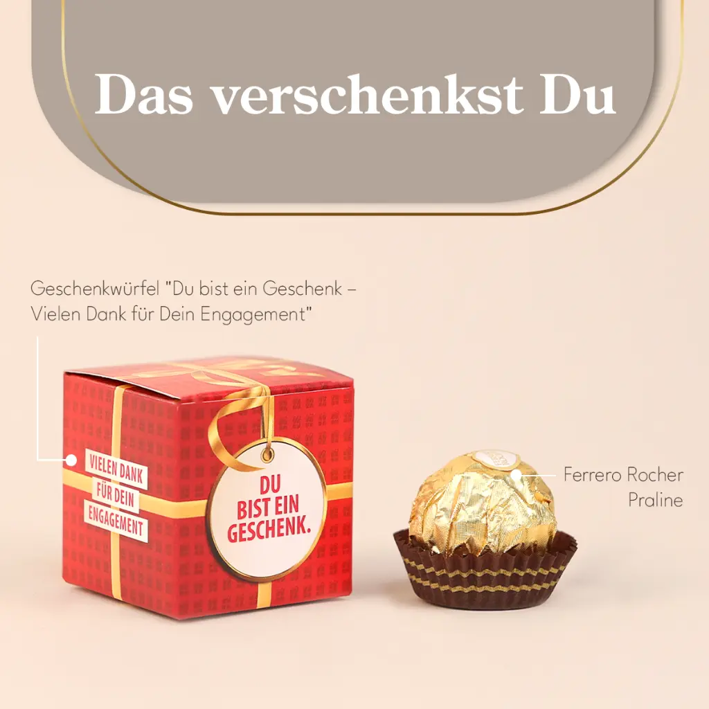 Du bist ein Geschenk Christmas - Ferrero Rocher