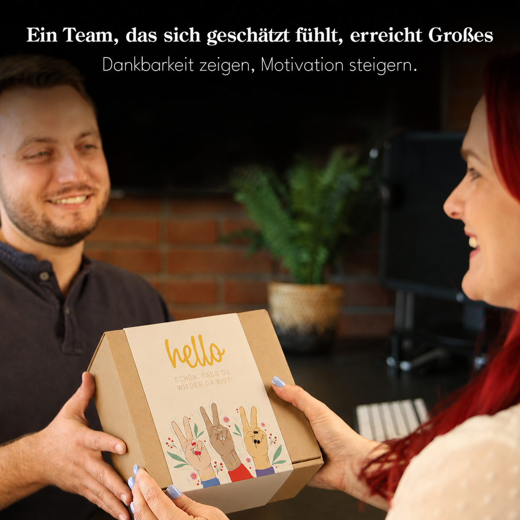 Geschenkset "Hello - schön, dass Du wieder da bist!"
