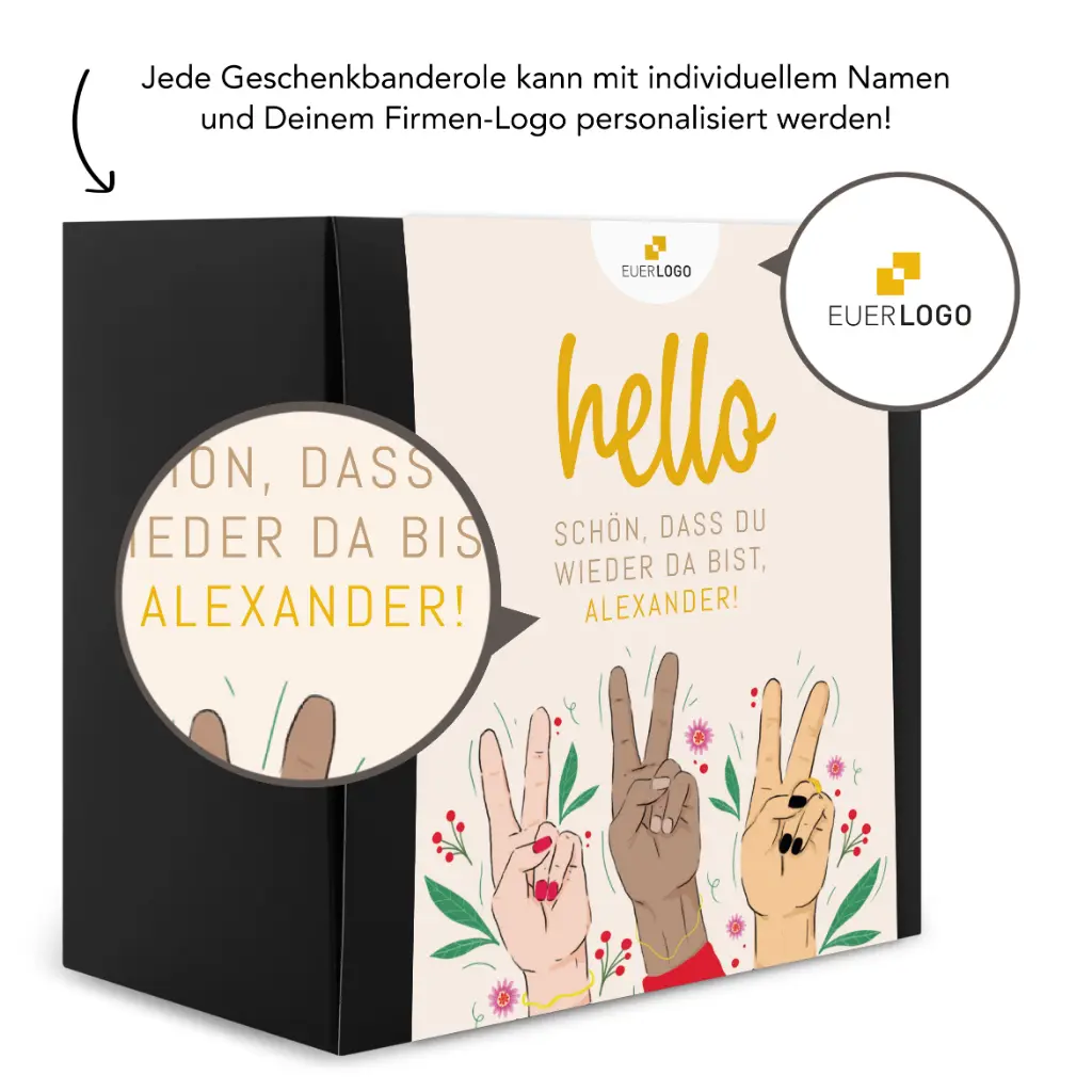Geschenkset "Hello - schön, dass Du wieder da bist!"