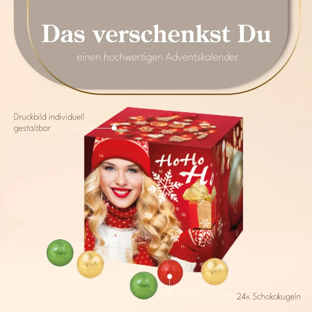 Adventskalender "Cube" mit Fairtrade® Schokolade