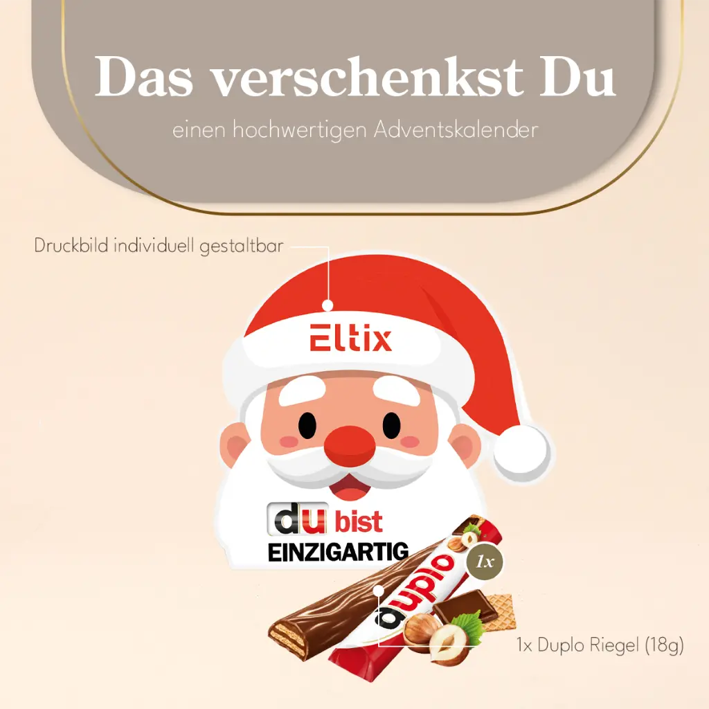 Werbekarte "Santa" mit duplo