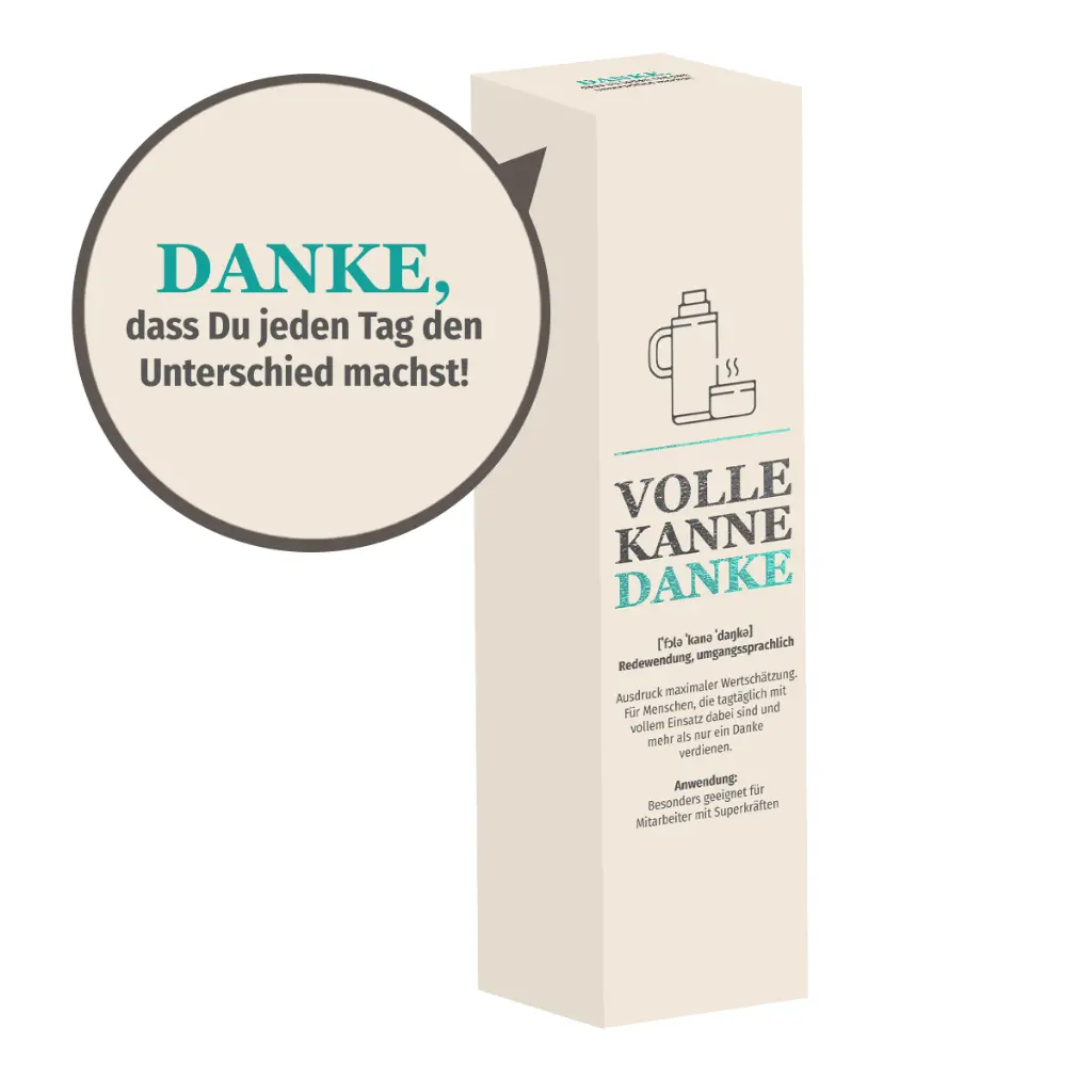 Thermoskanne "Volle Kanne Danke"