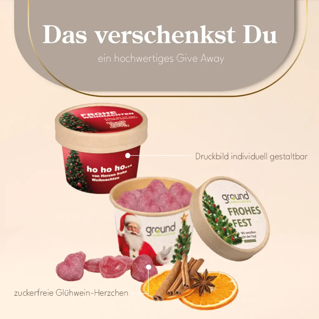 Glühweinherzen Paperbox