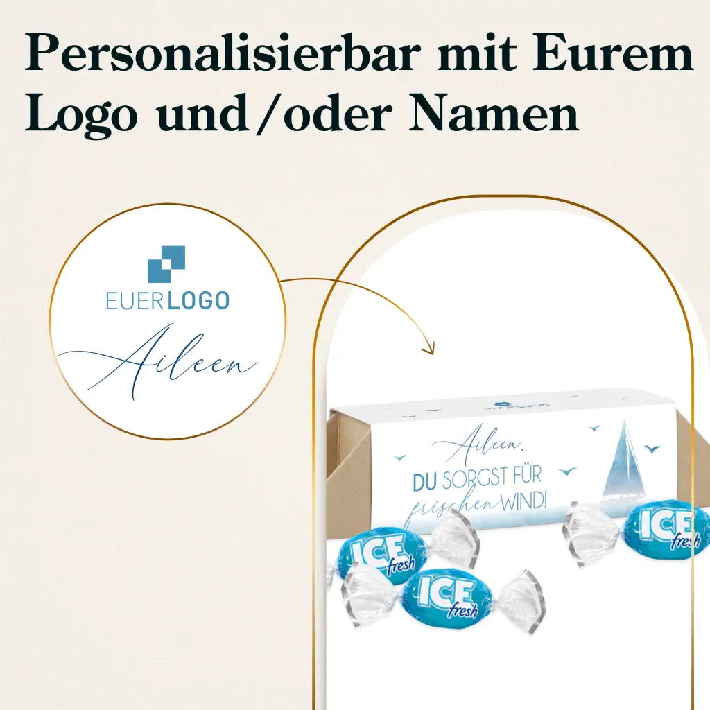 Geschenkverpackung "Frischer Wind" - Ice Bonbons