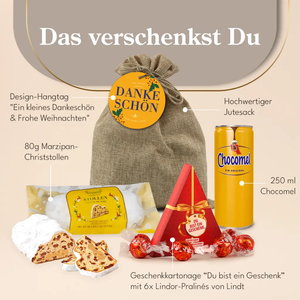 Weihnachts-Set "Danke & frohe Weihnachten"