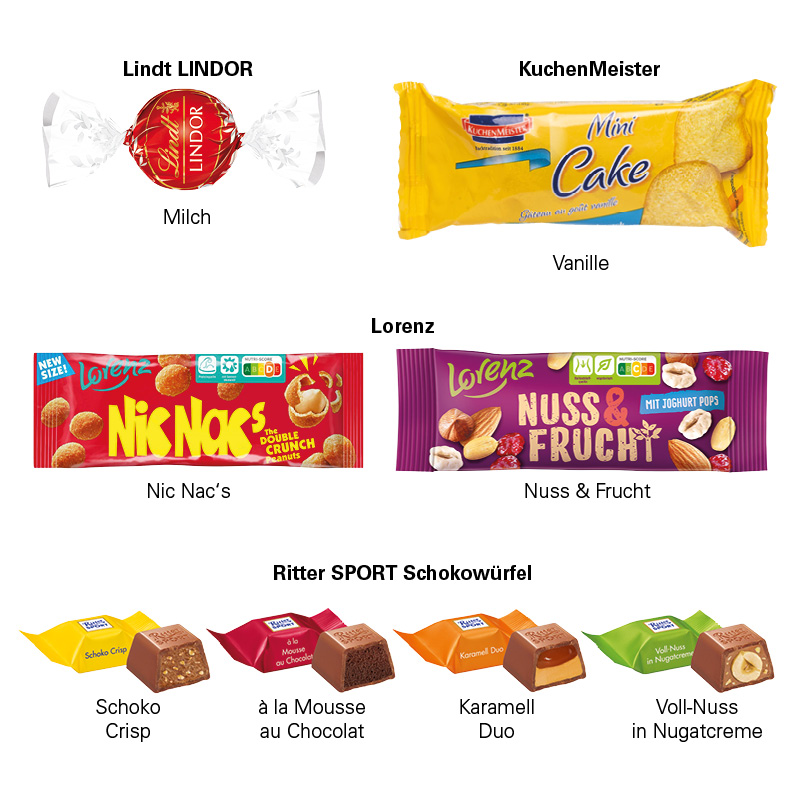 3D-Präsent Schiff, Lindt LINDOR Milchkugeln