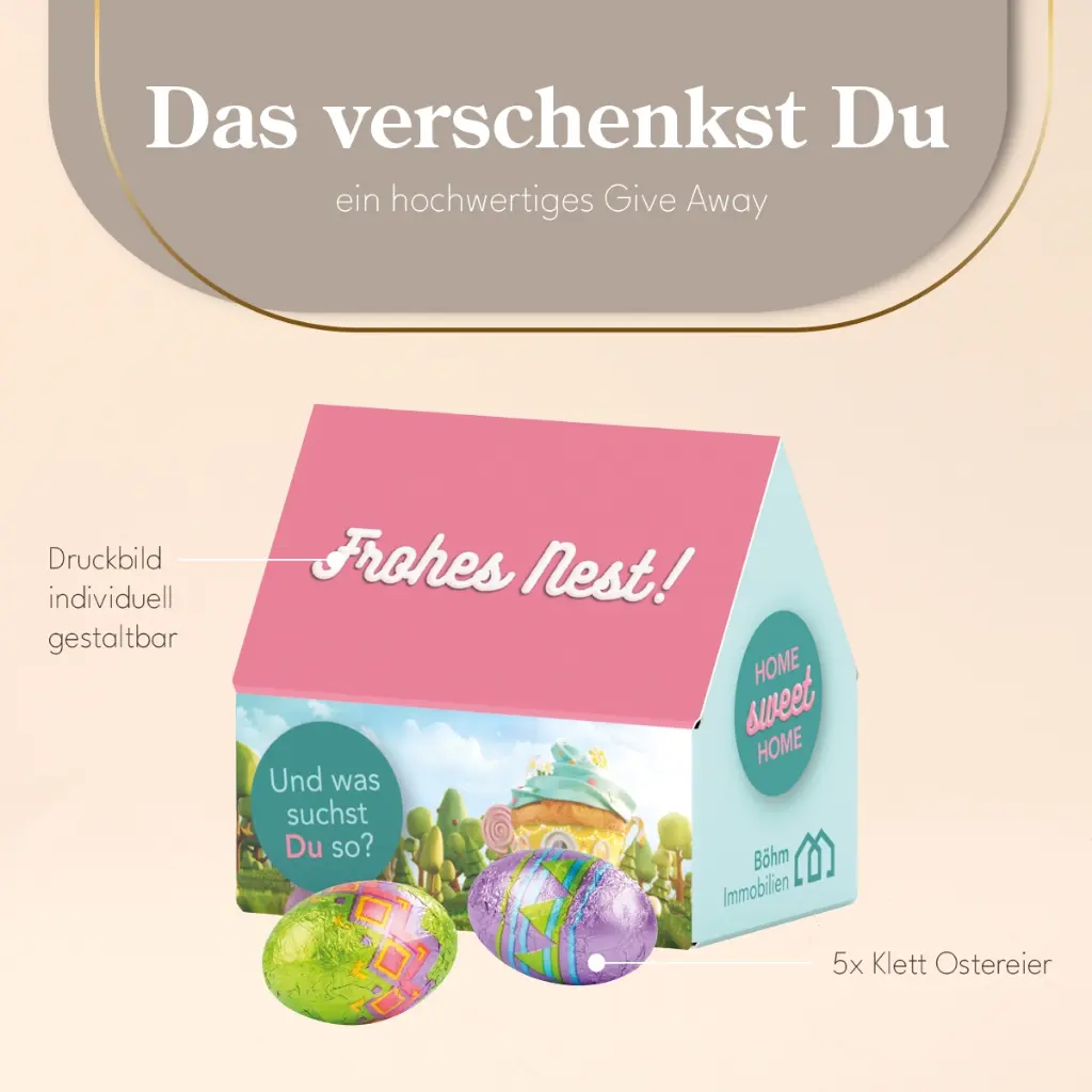 3D-Präsent Haus, Klett Ostereier