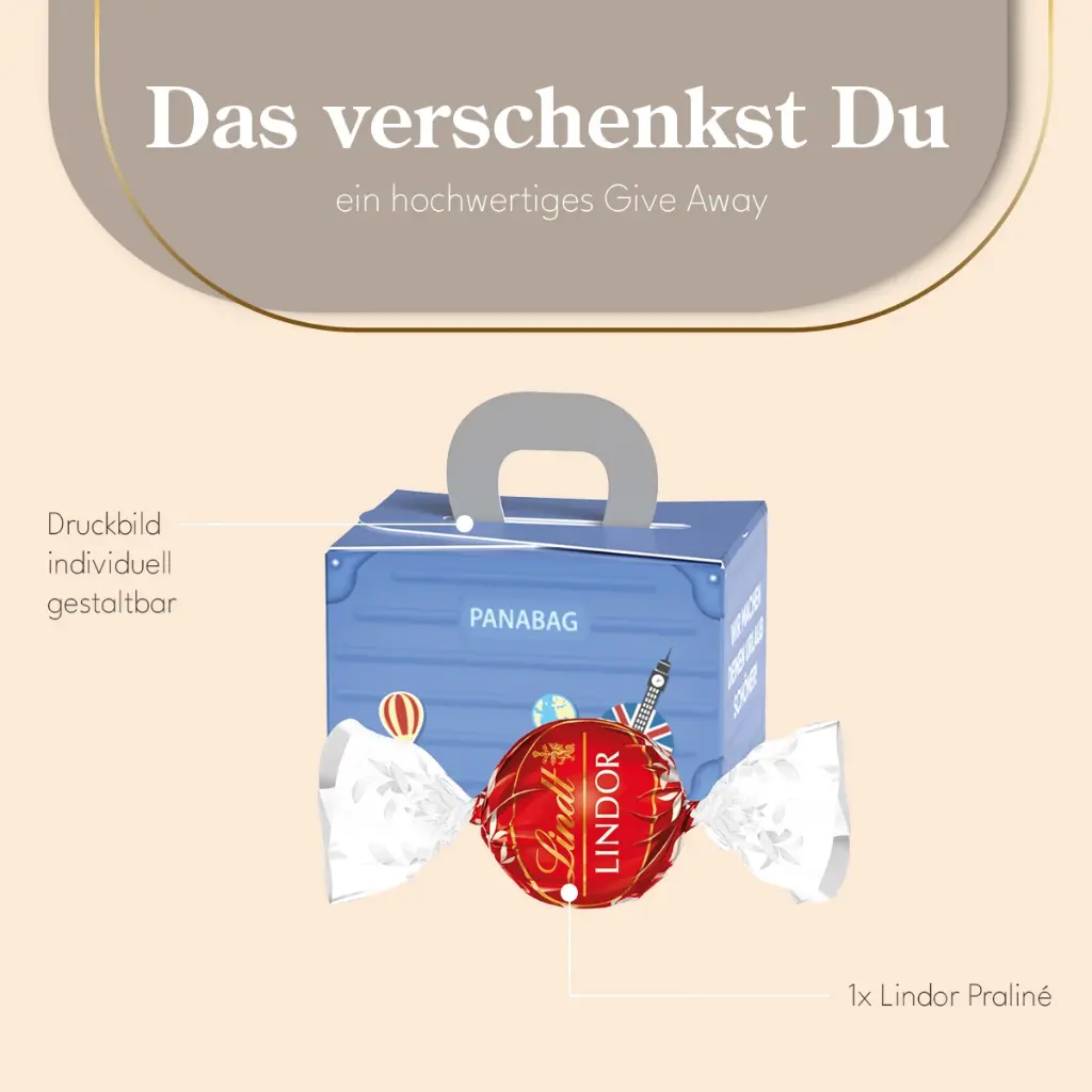 Geschenkbox Mini Koffer, Lindt LINDOR