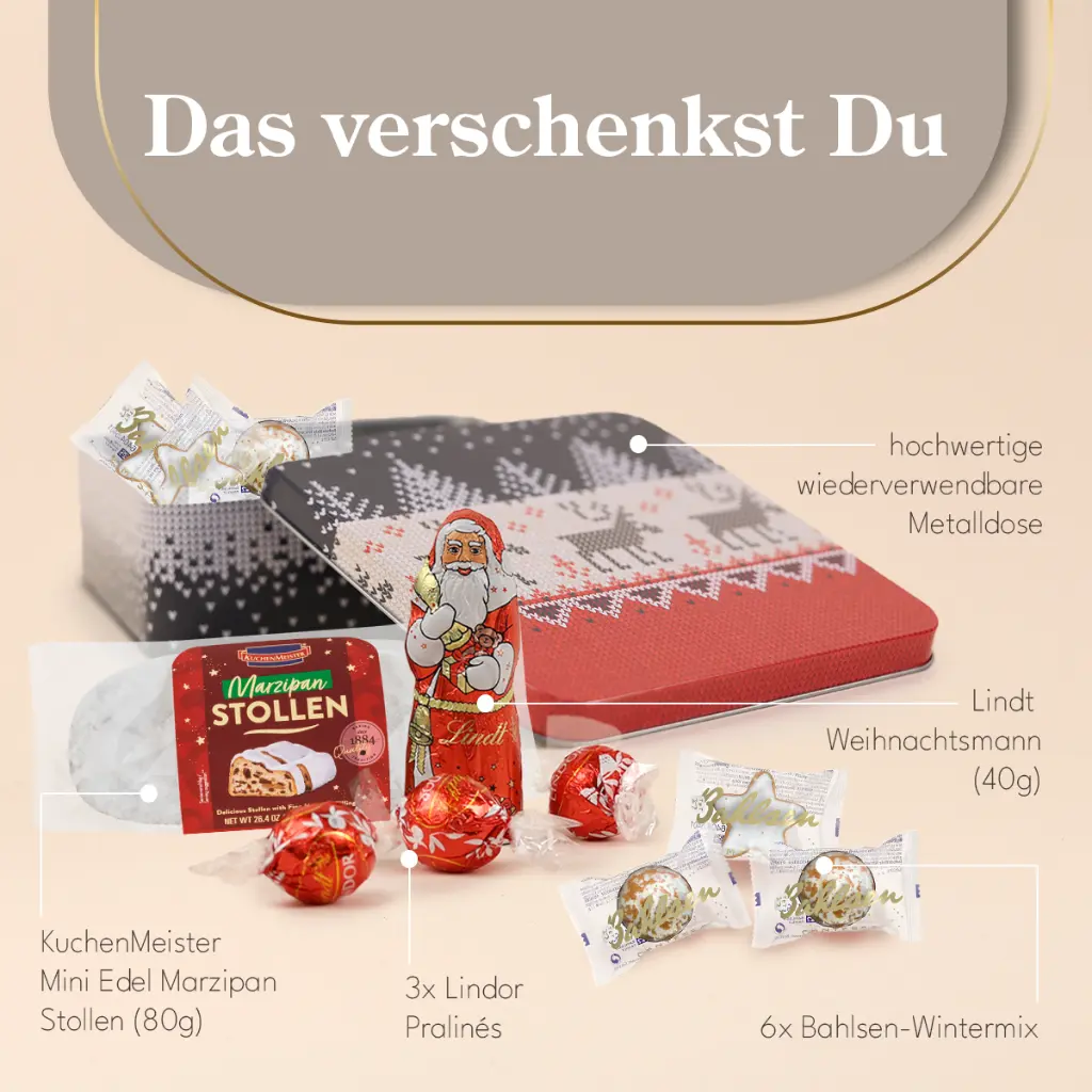 Geschenkdose "Frohe Festtage"