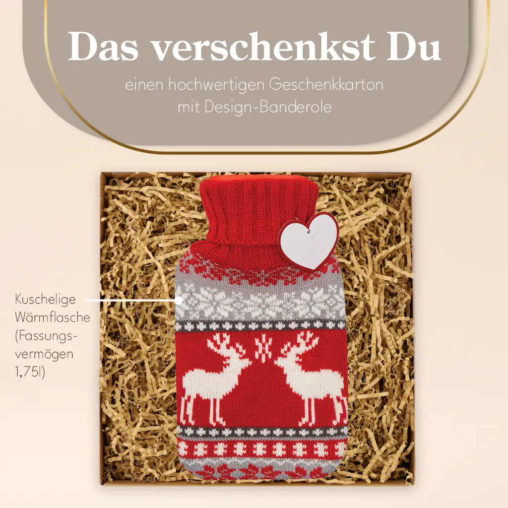 Wärmflasche "Kuschelige Weihnachten"