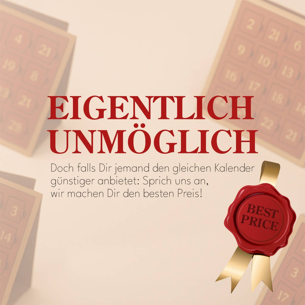 Täfelchen Adventskalender Haus ECO - share Napolitain