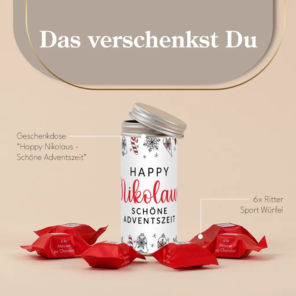 Geschenkdose "Happy Nikolaus" - Ritter Sport