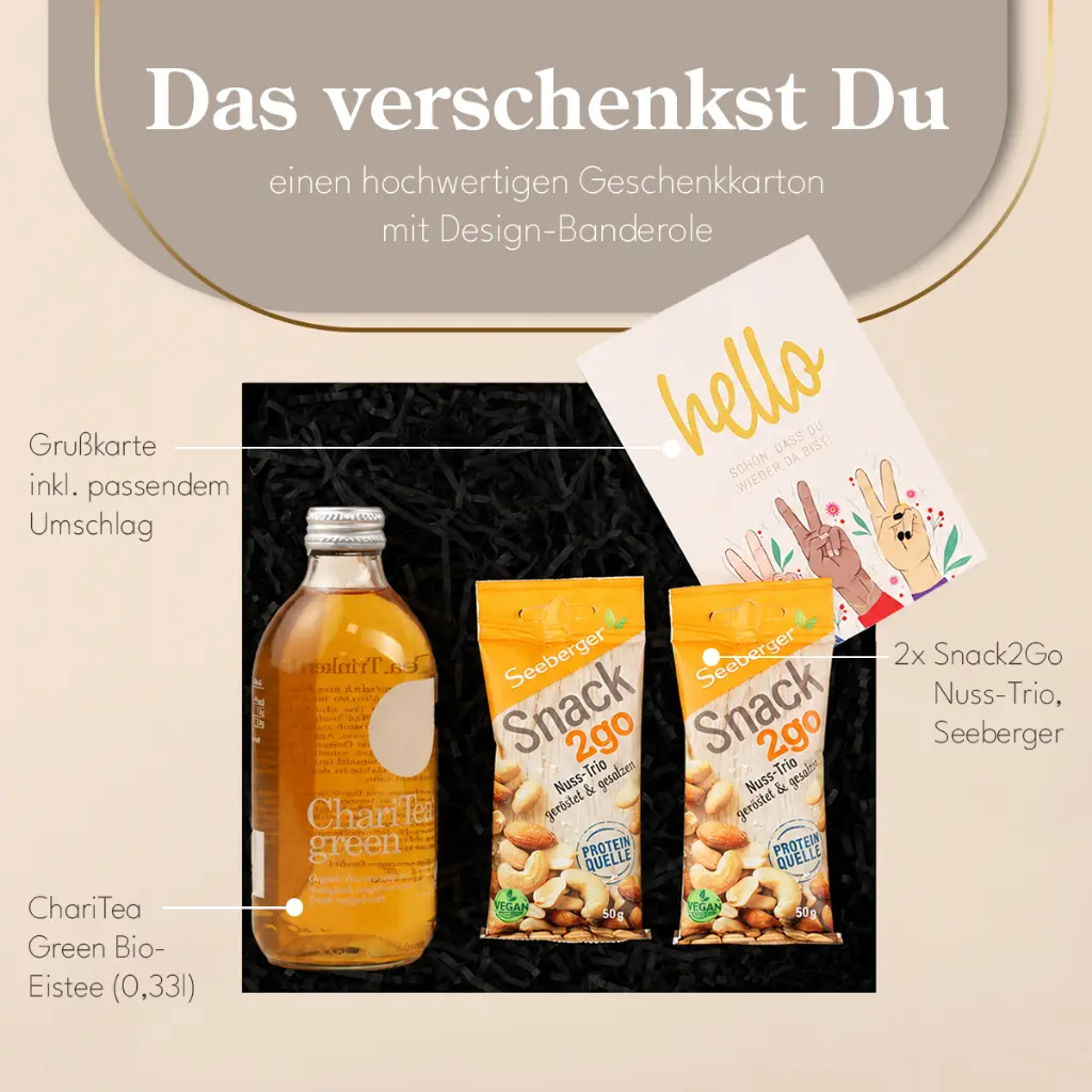 Geschenkset "Hello - schön, dass Du wieder da bist!"