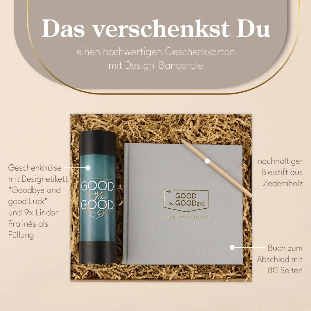 Goodbye and Good luck - Geschenkset