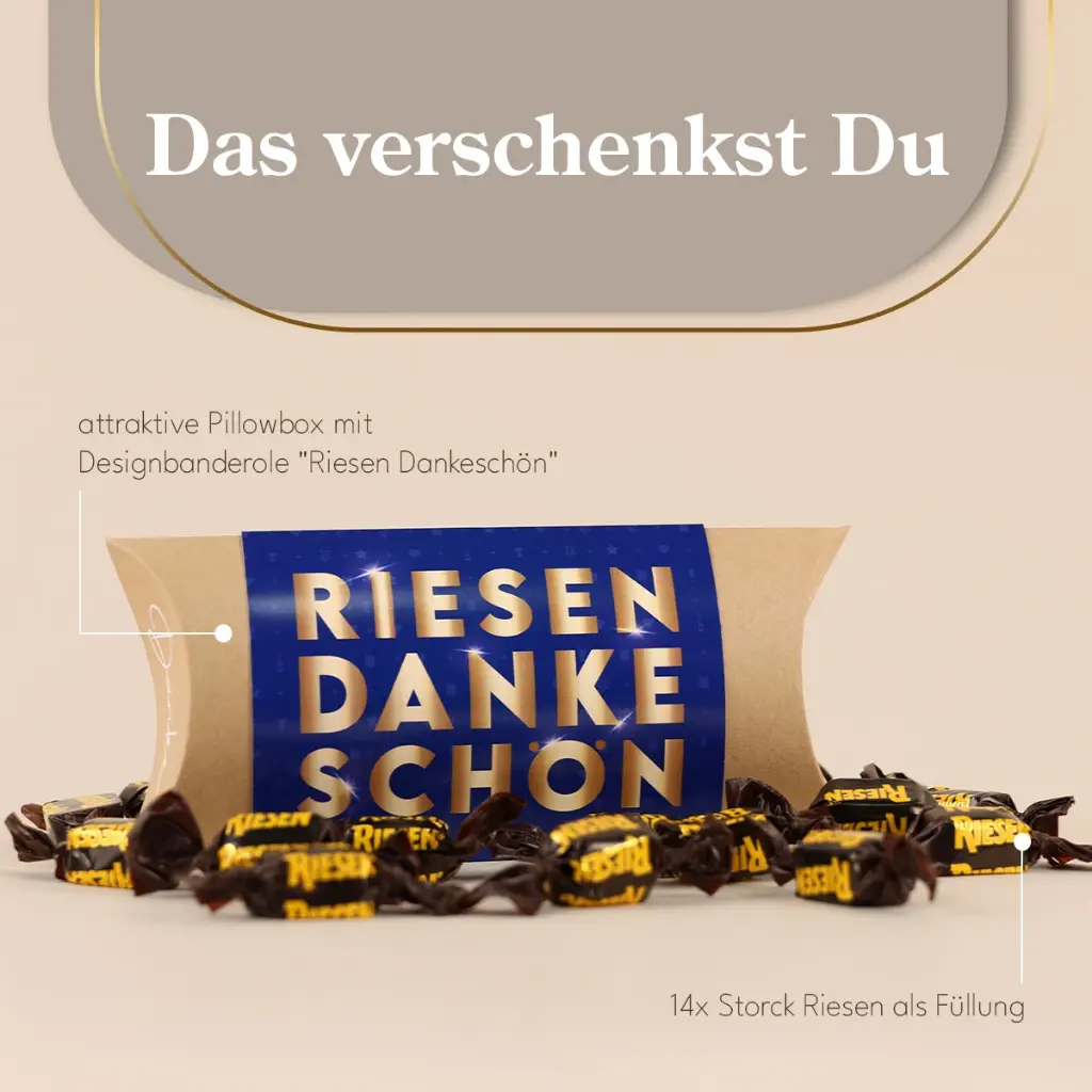 Pillowbox "RIESEN Dankeschön"