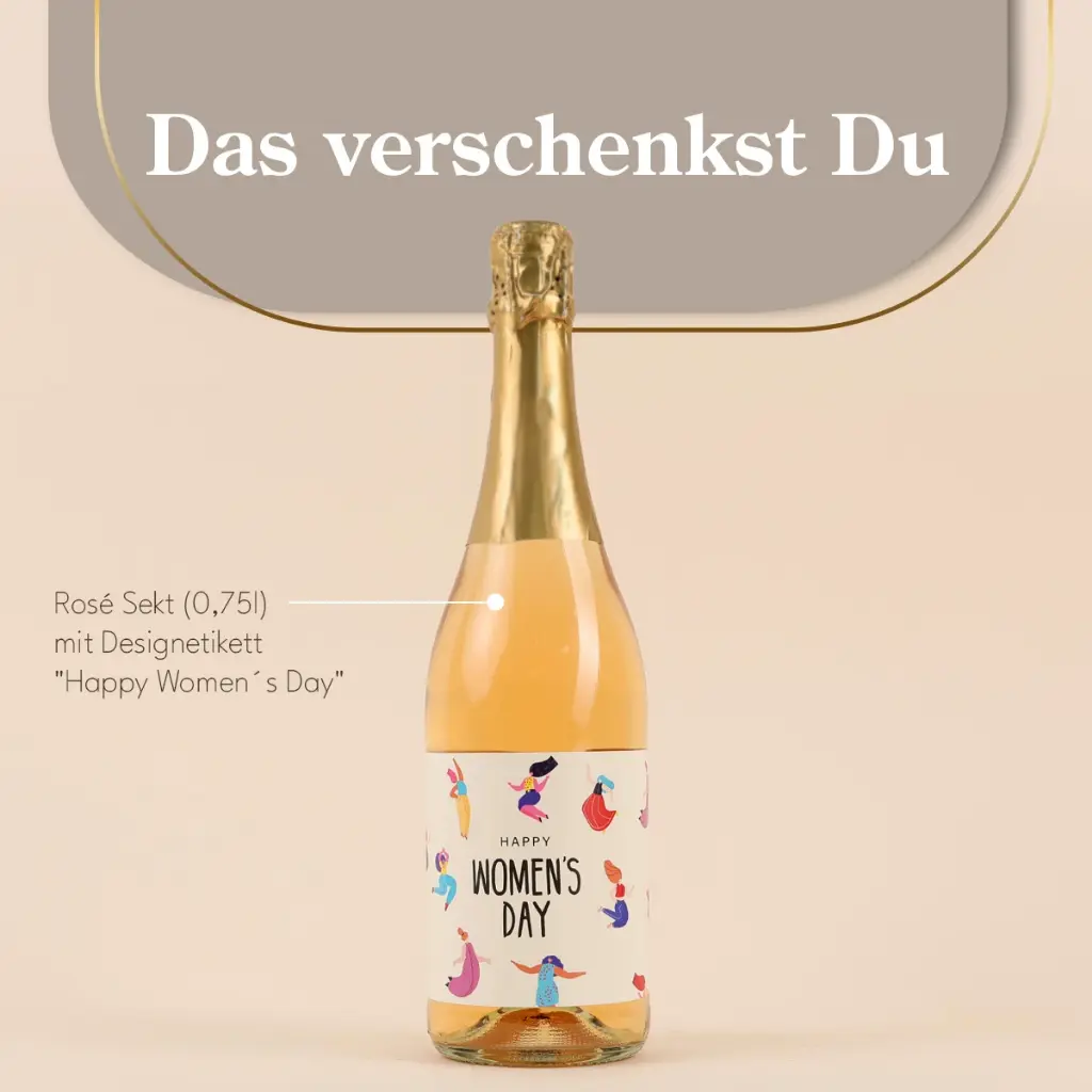 Happy Women´s Day - Rosé Sekt
