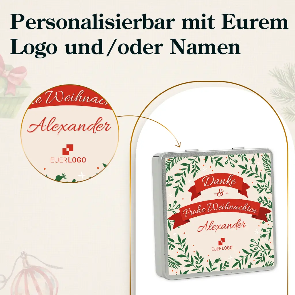 Danke & frohe Weihnachten - Ritter Sport Dose