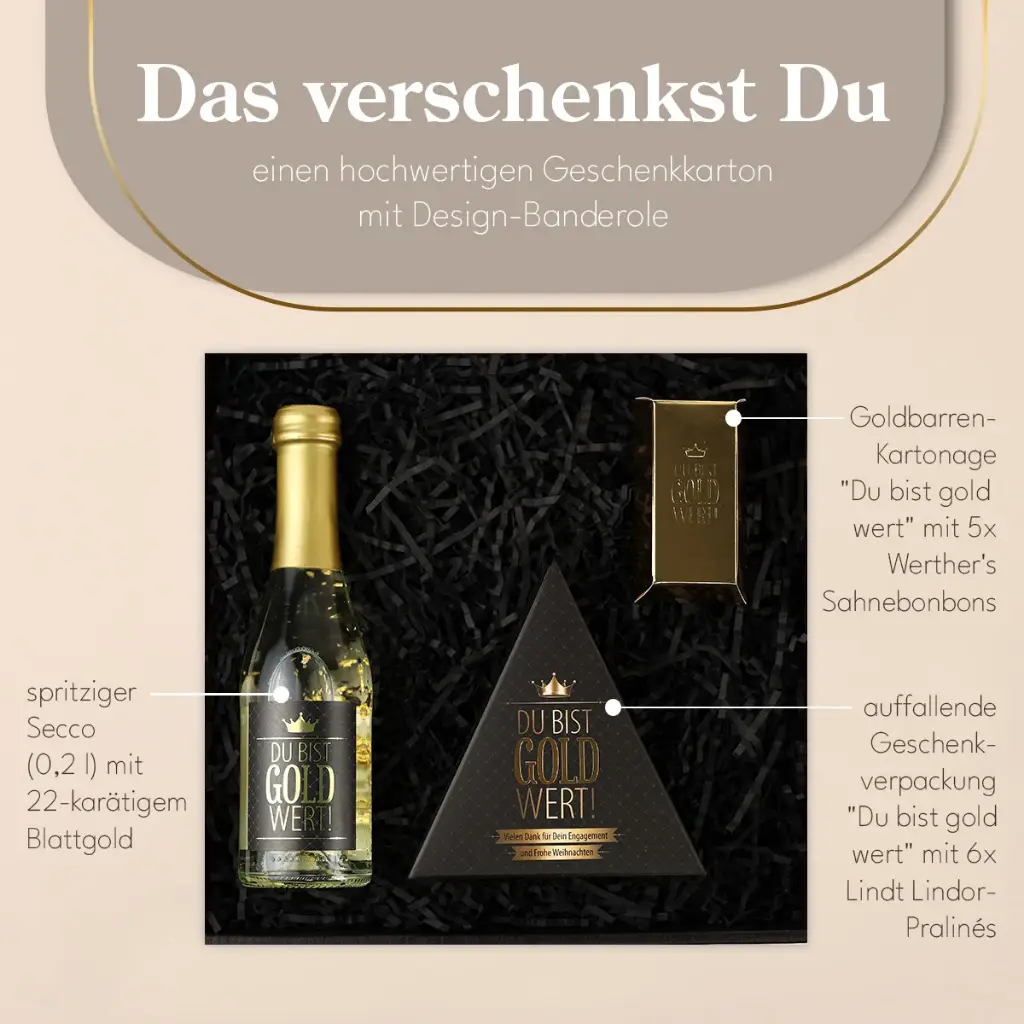 Du bist Gold wert - Geschenkset