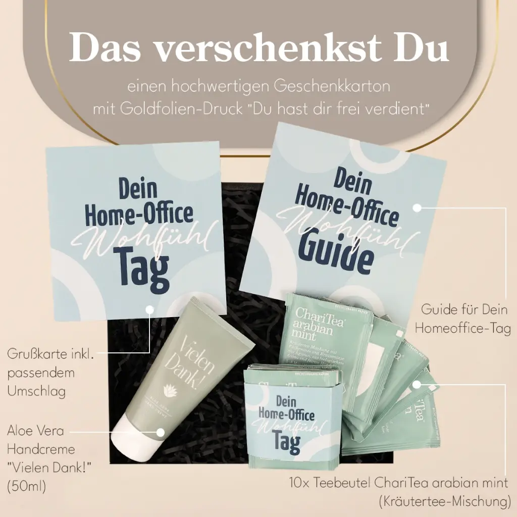 Zeitgeschenk "Dein Home Office Wohlfühltag"