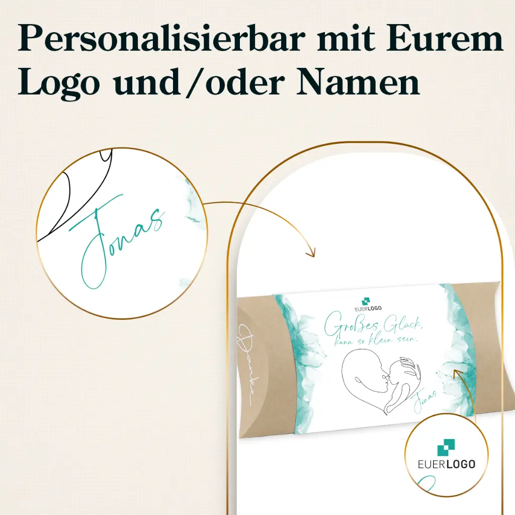 Pillowbox "Großes Glück kann so klein sein" - Haribo Tropifrutti