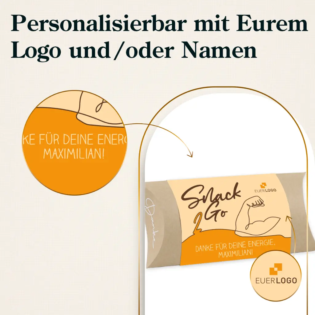 Pillowbox "Snack2Go" - Nuss-Mix