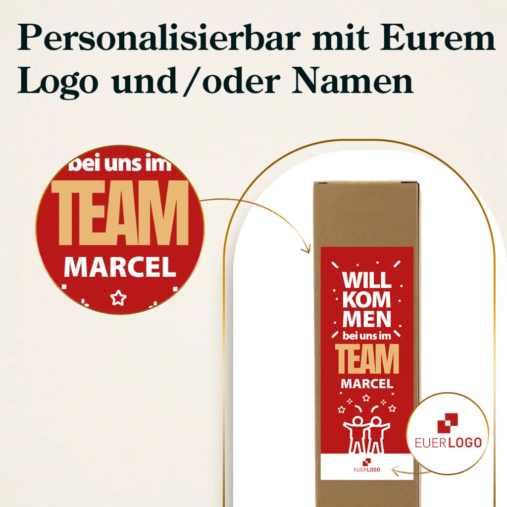 Vakuum-Trinkflasche - Willkommen im Team