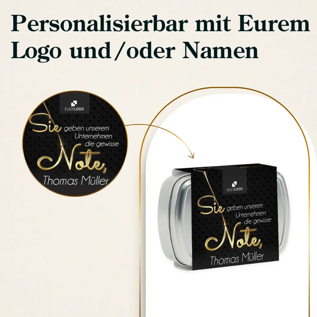 Geschenkdose "Die gewisse Note" - Sie-Version - Mozartkugeln