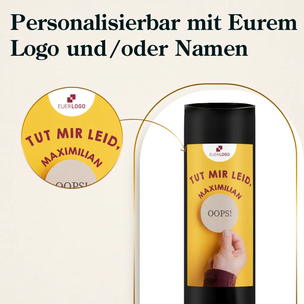 Geschenkhülse "Oops - tut mir leid!" - Ritter Sport