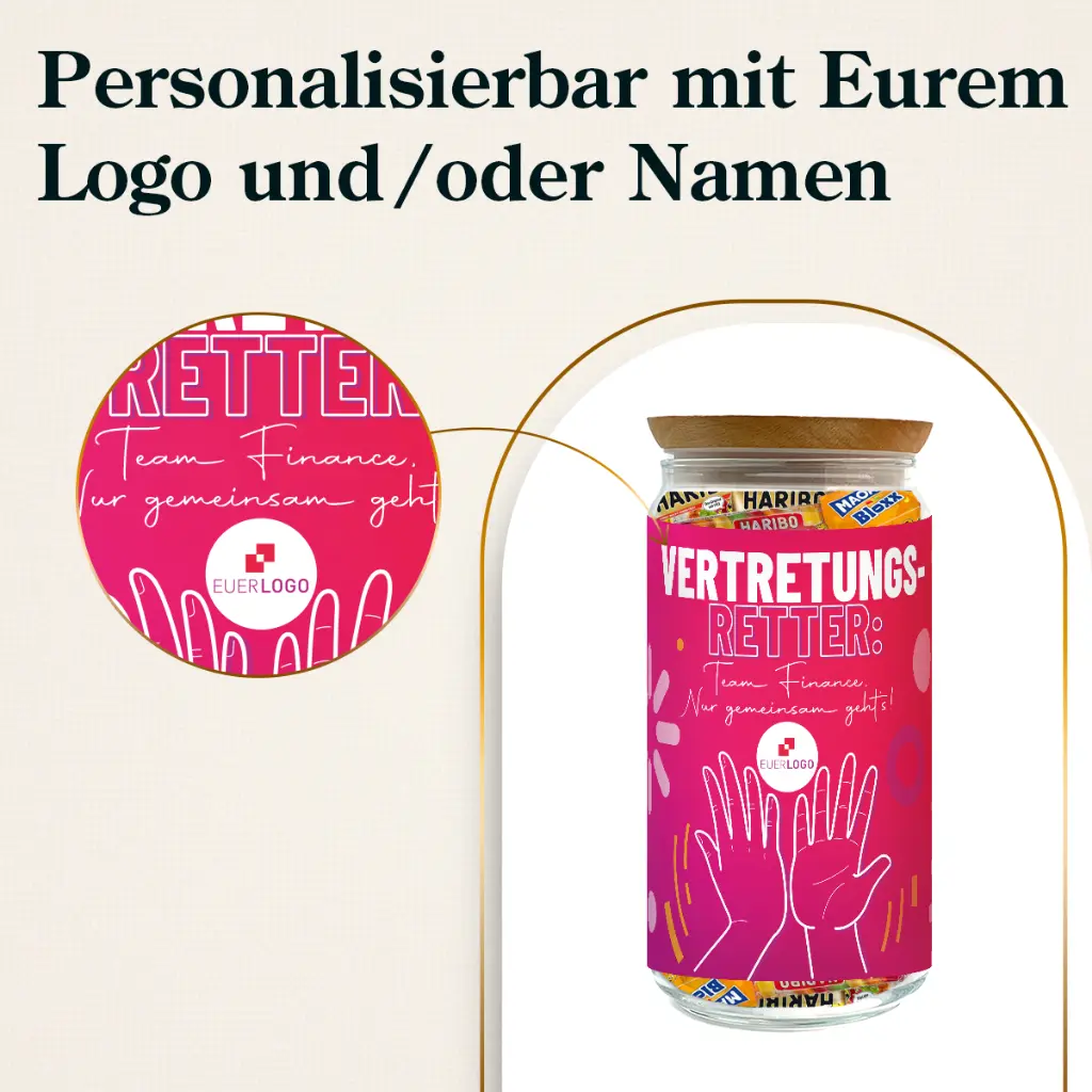 Teamgeschenk M "Vertretungsretter" - Haribo Mix