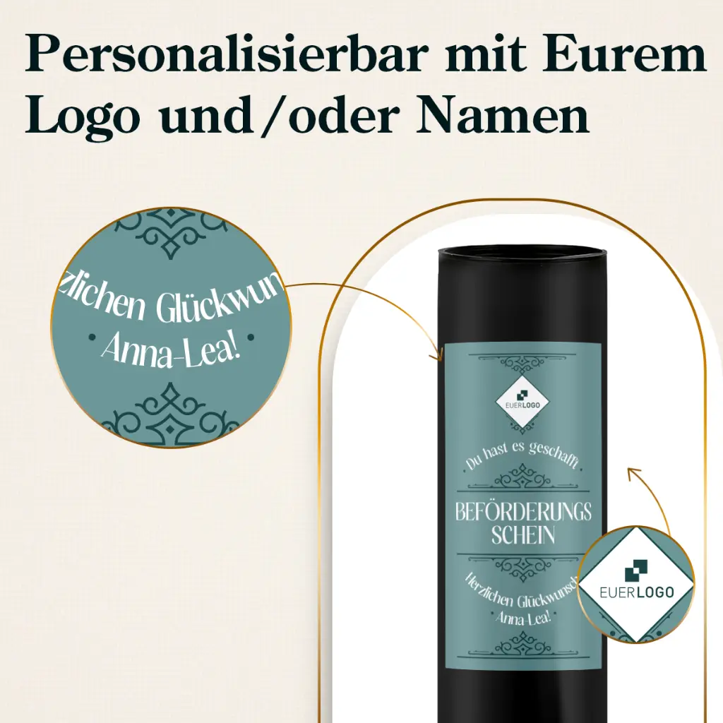 Beförderungsschein "Du hast es geschafft" - Secco