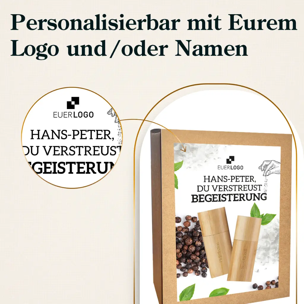 Salz- & Pfeffermühle "Du verstreust Begeisterung"