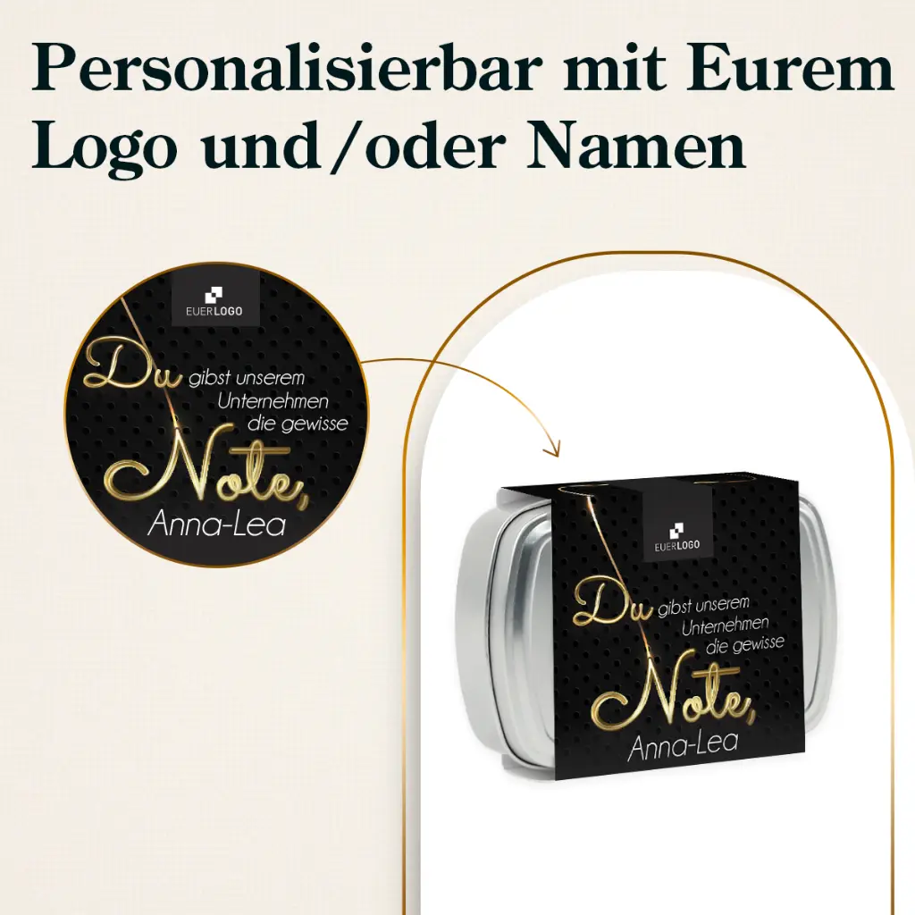 Geschenkdose "Die gewisse Note" - Du-Version - Mozartkugeln