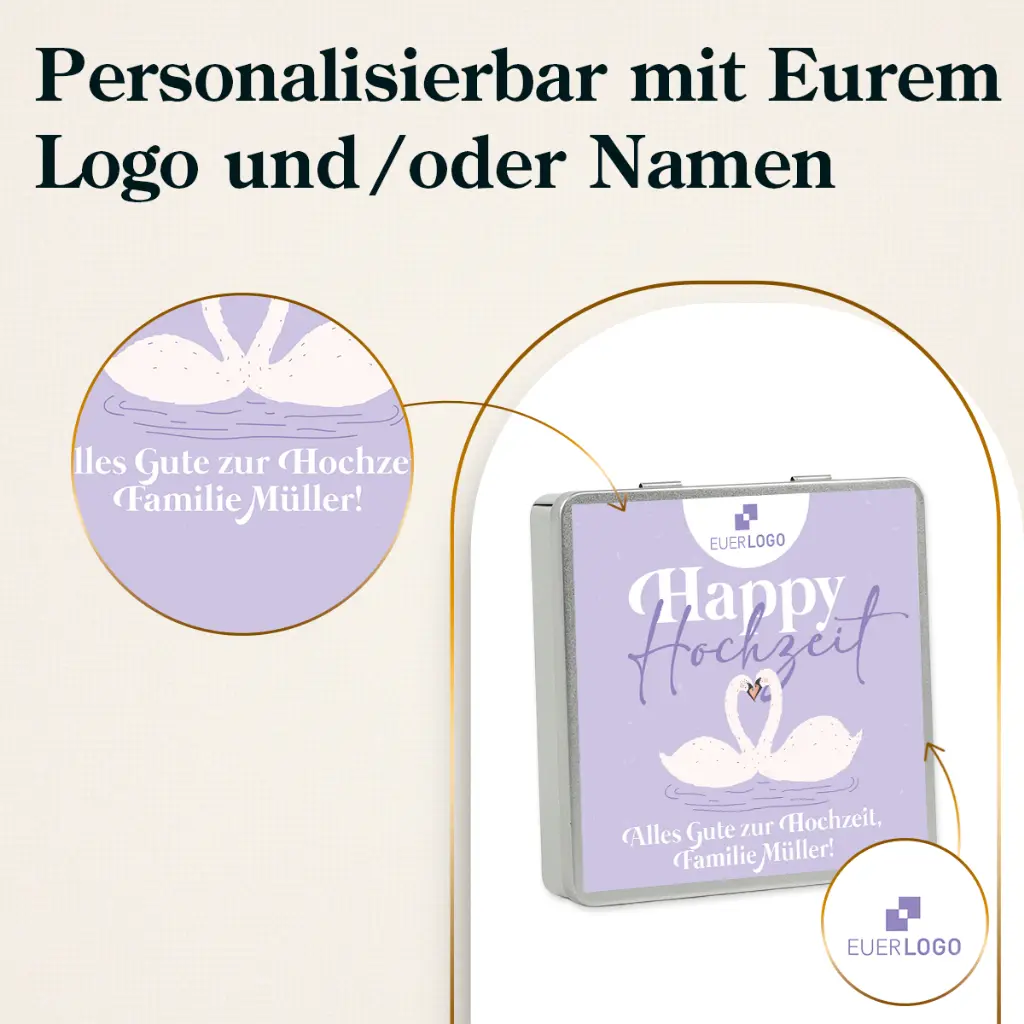 Geschenkdose "Happy Hochzeit" - Manner