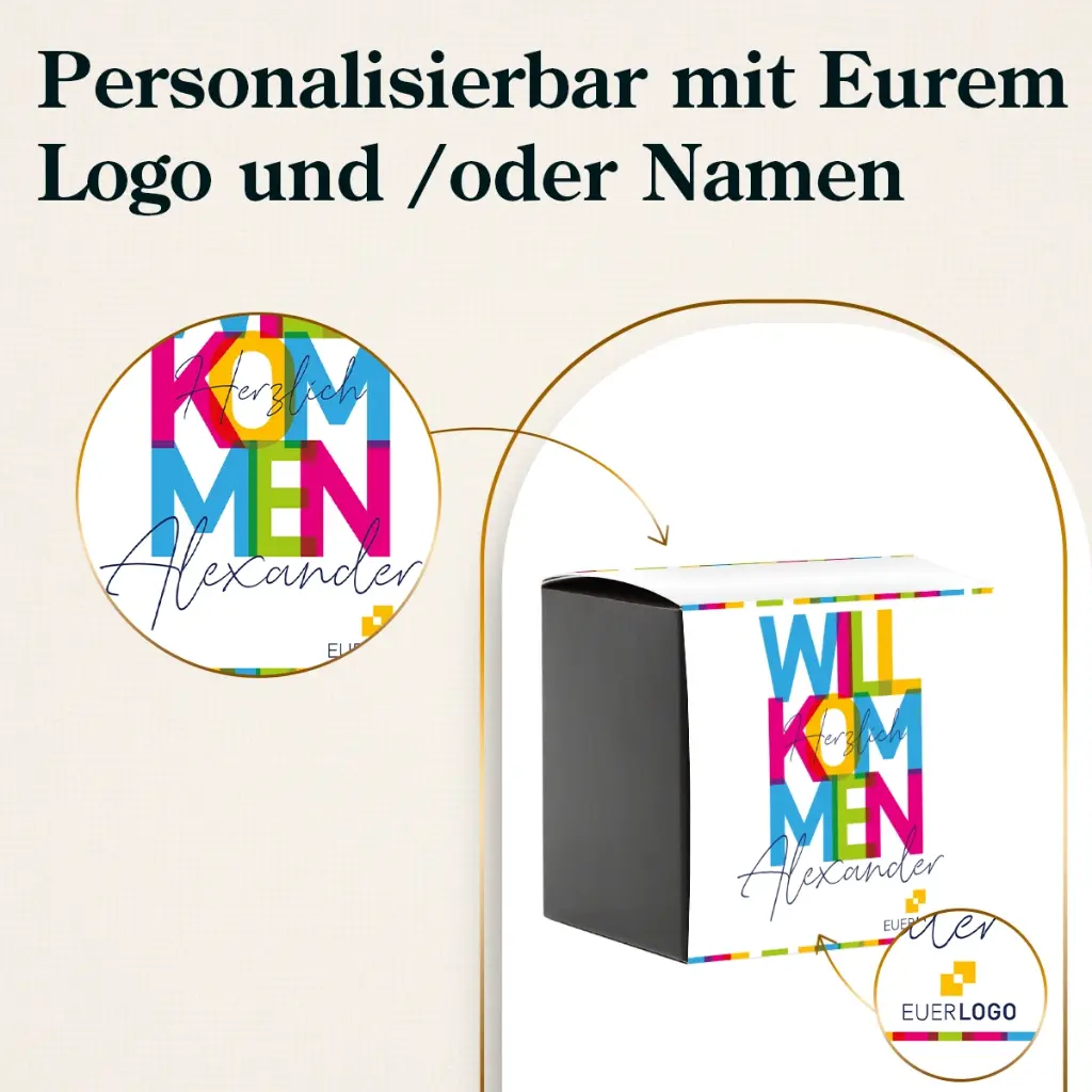 "Herzlich Willkommen" - Süße Box