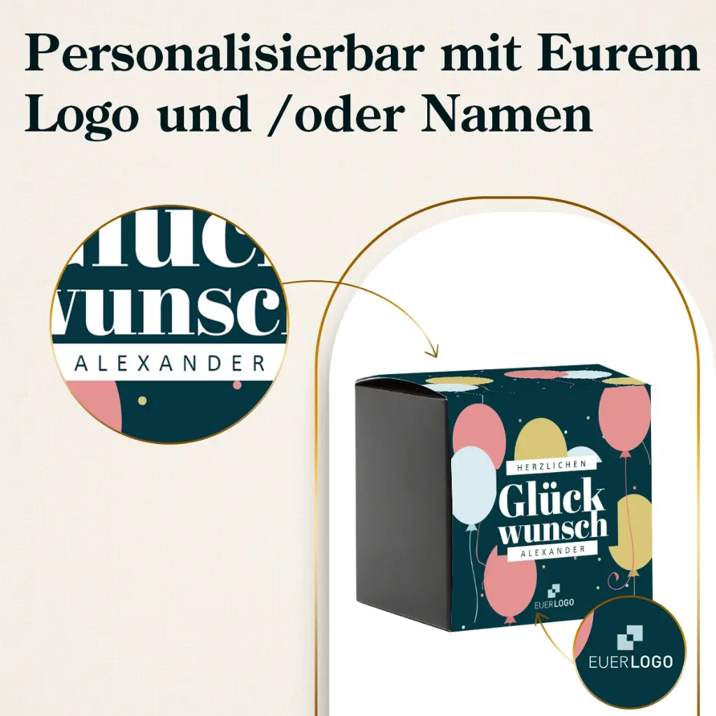 Glückwunsch Ballons - Süße Box