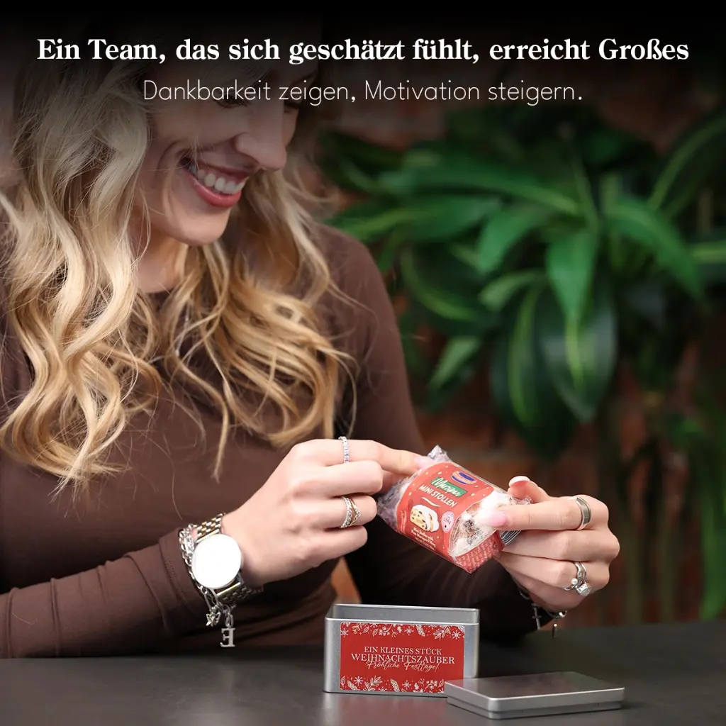 Geschenkdose "Kleiner Weihnachtszauber" - Christstollen