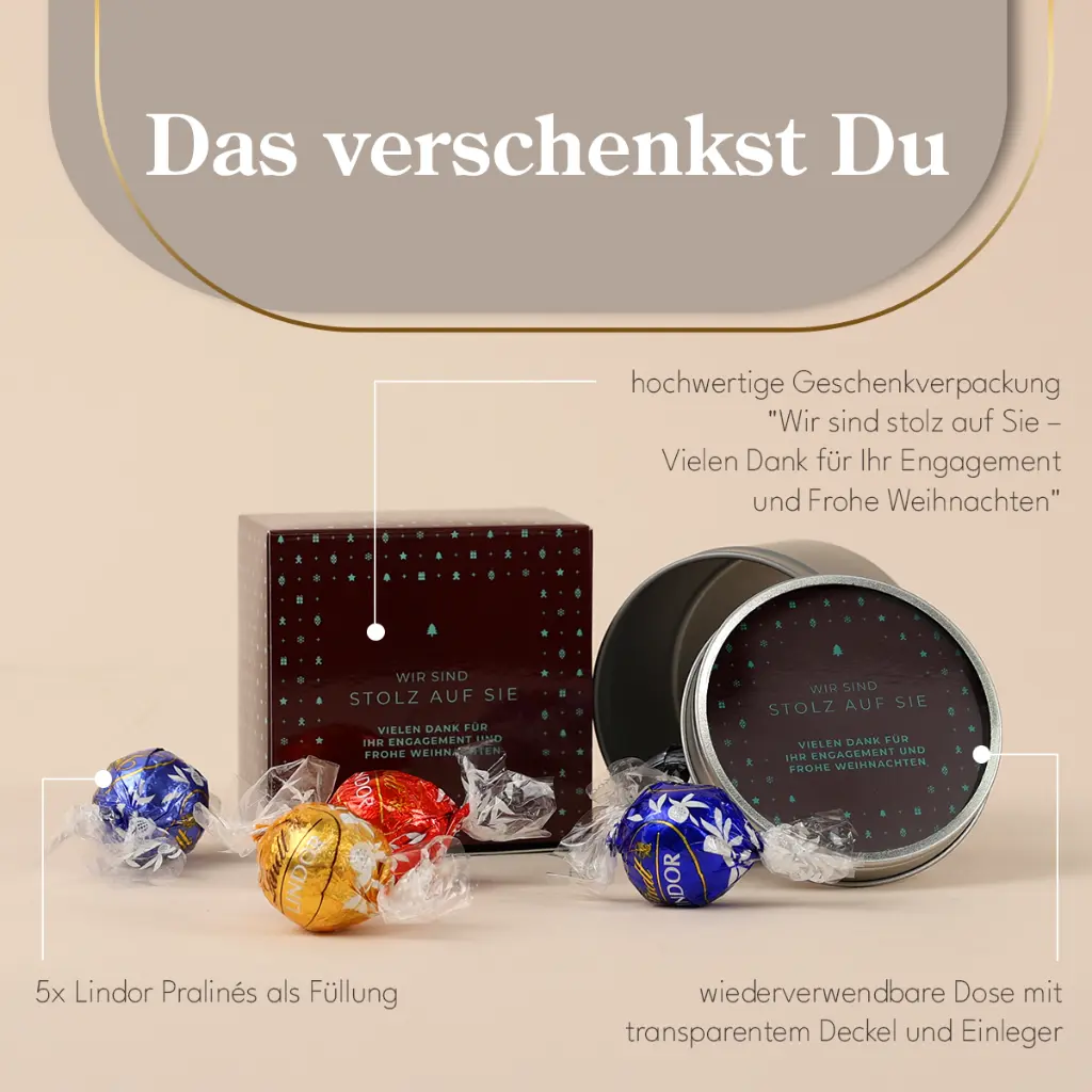 Wir sind stolz auf Sie - Lindt
