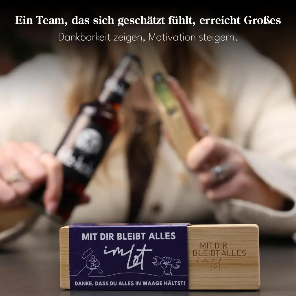 Flaschenöffner "Mit Dir bleibt alles im Lot"