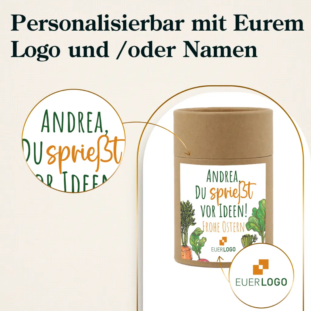 Gemüsegarten "Du sprießt vor Ideen!" - Ostern