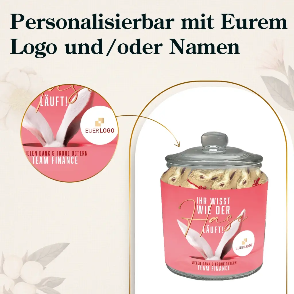Teamgeschenk S "Ihr wisst wie der Hase läuft!"
