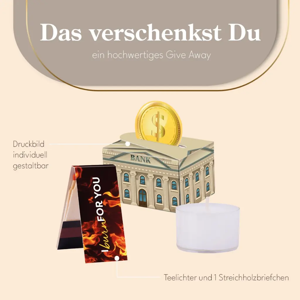 Geschenkbox Mini rund, Teelicht