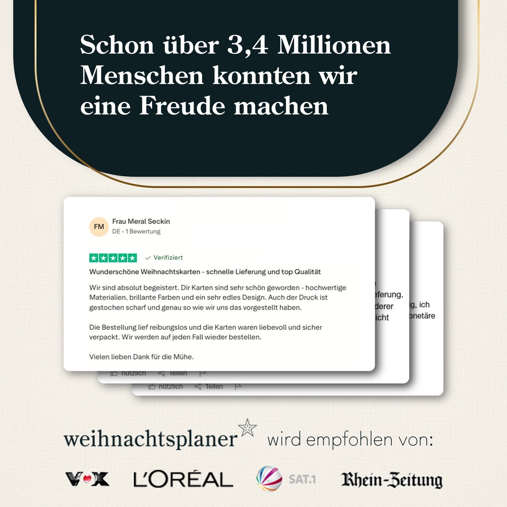 Karte: Glücklich - Kleeblatt