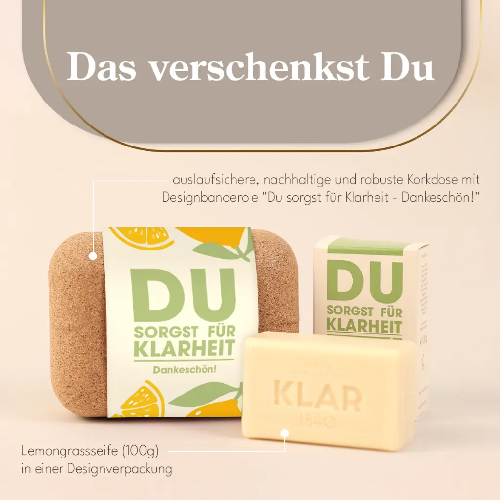 Weihnachtsseife "Du sorgst für Klarheit"