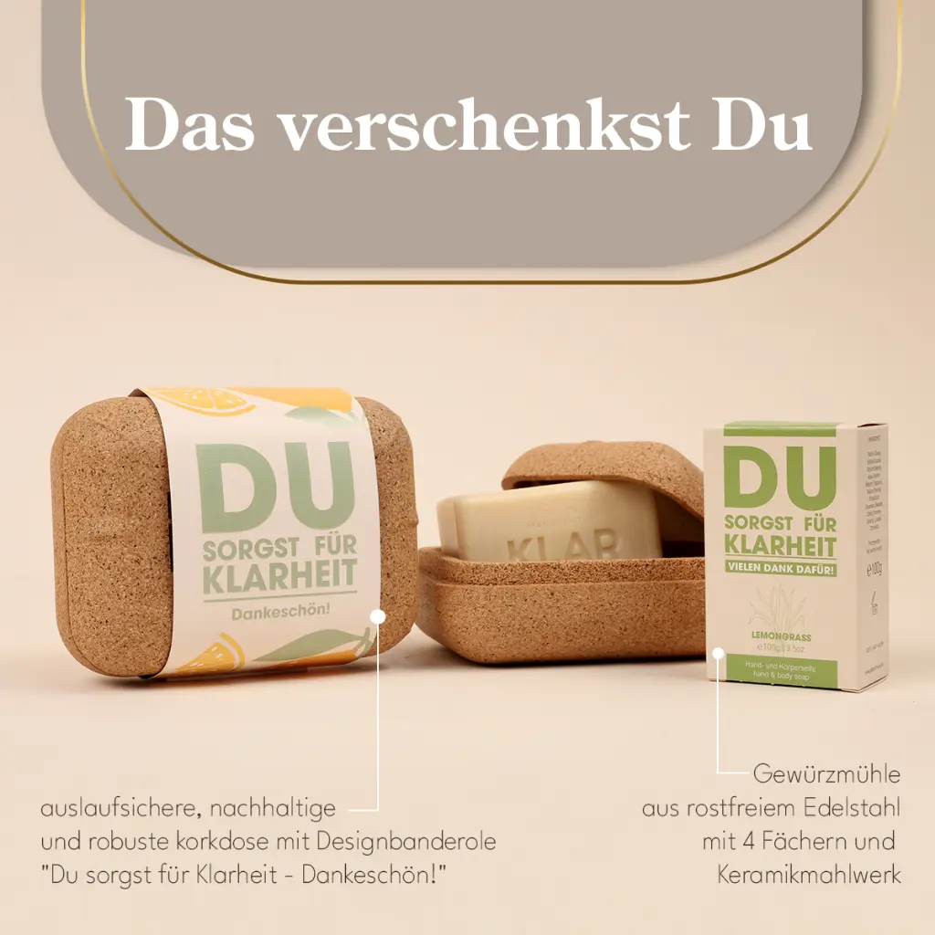 Weihnachtsseife "Du sorgst für Klarheit"