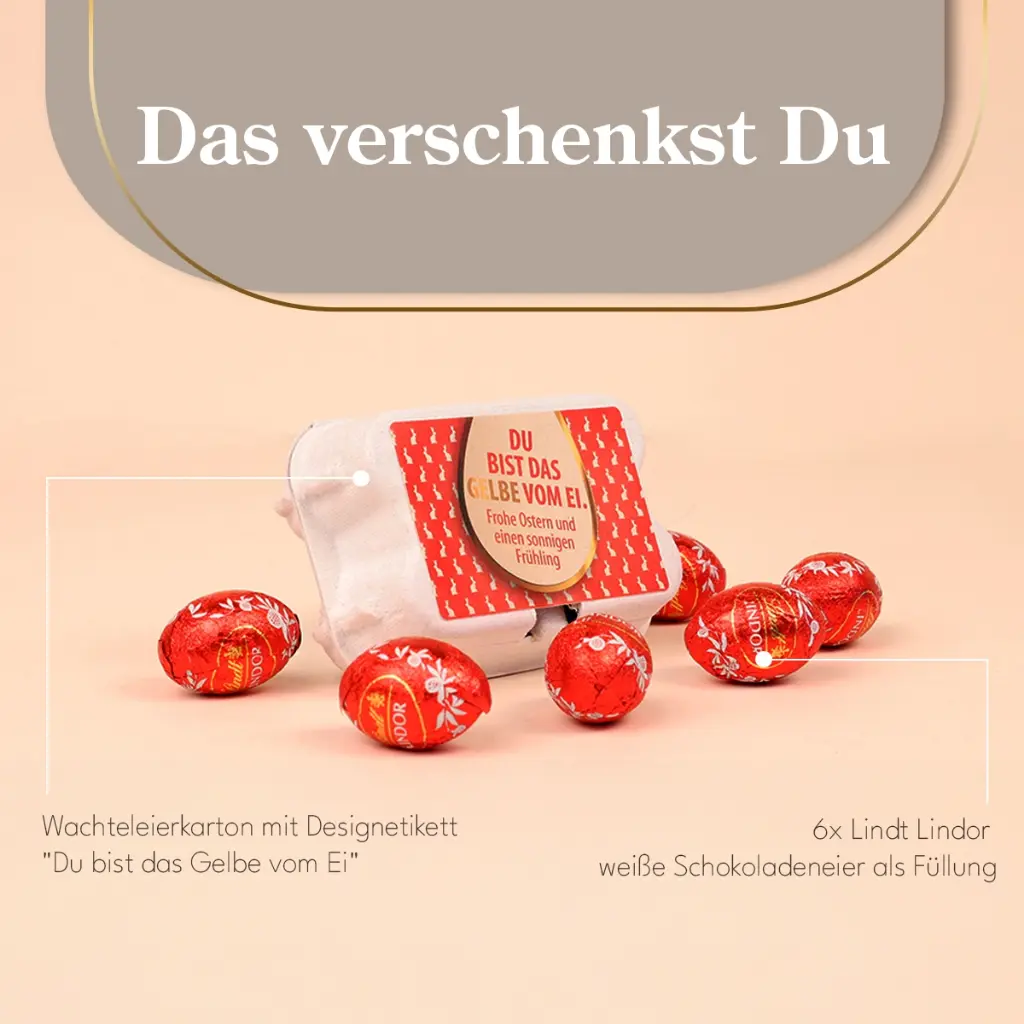 Du bist das Gelbe vom Ei – Lindt Sixpack -