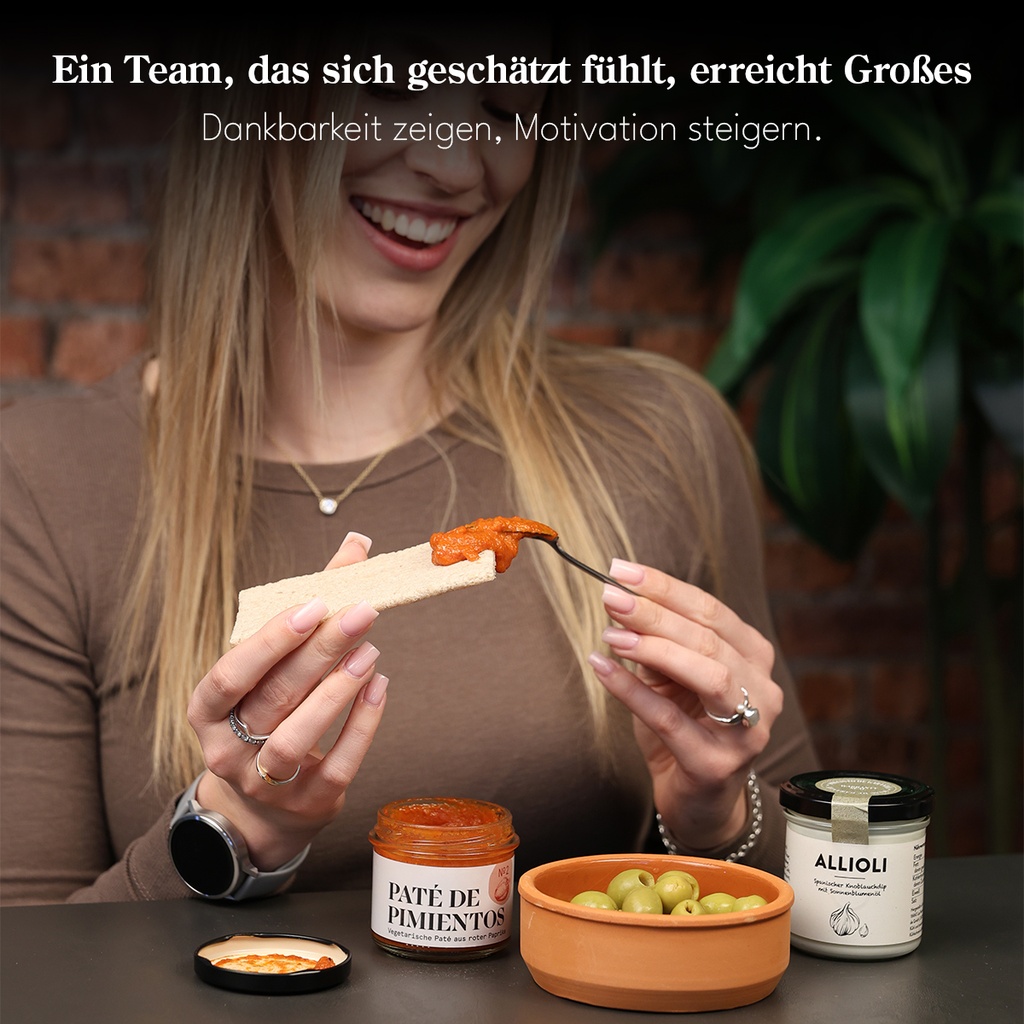 Tapas-Geschenkset "Zusammenarbeit ist unser Erfolgsrezept"