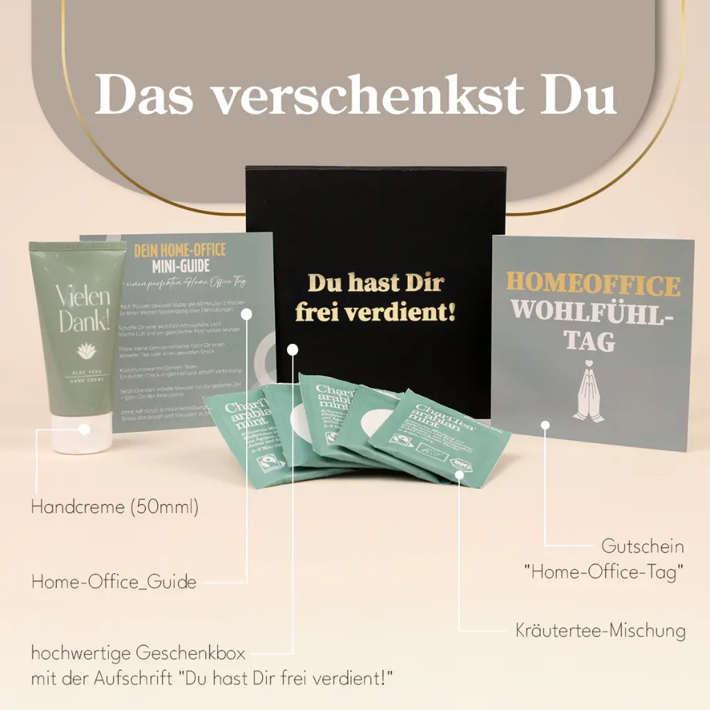 Zeitgeschenk "Dein Home Office Wohlfühltag"